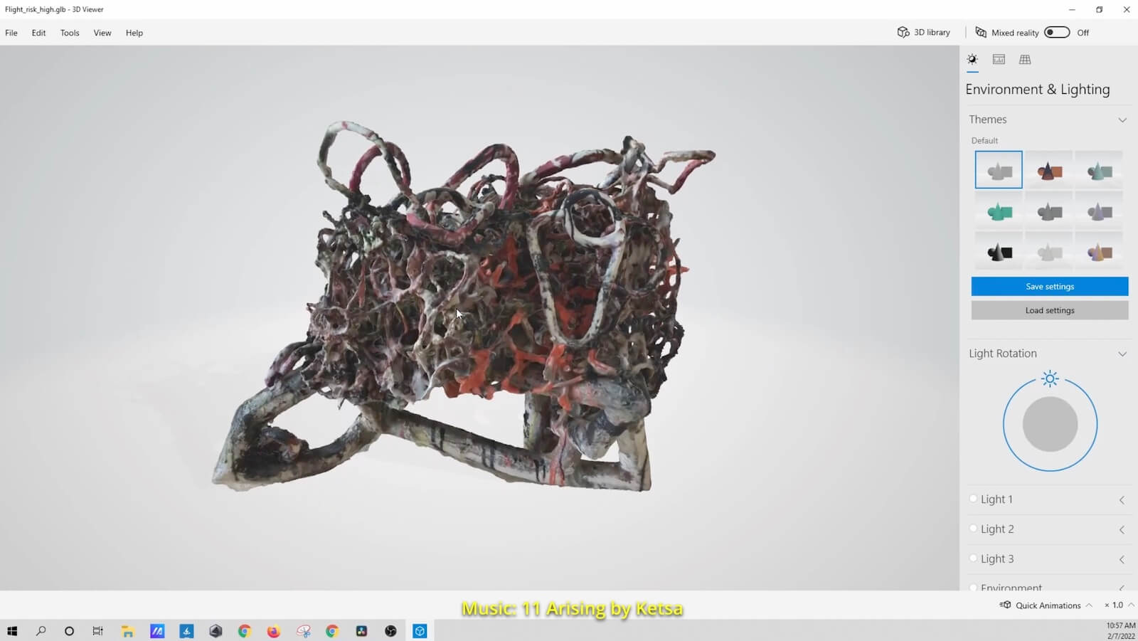 Still frame from a video about 3D object conversion for virtual reality