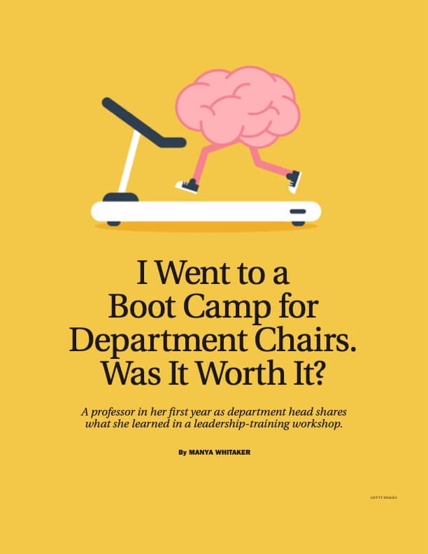 I Went to a Boot Camp for Department Chairs. Was It Worth It?