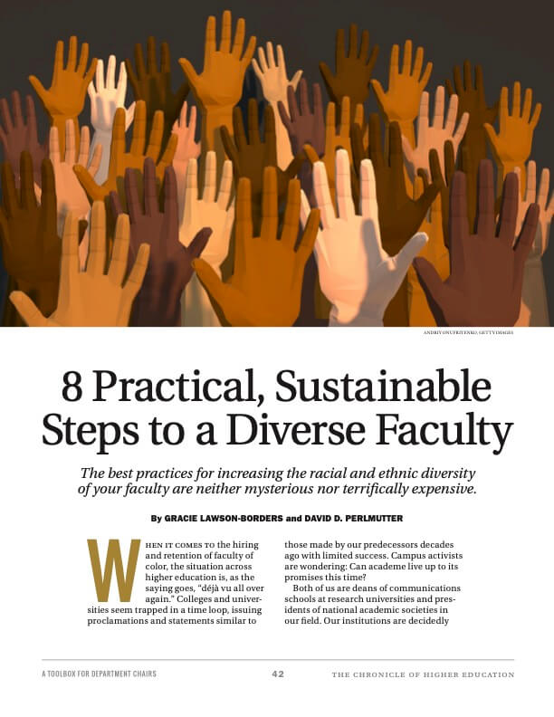 8 Practical, Sustainable Steps to a Diverse Faculty