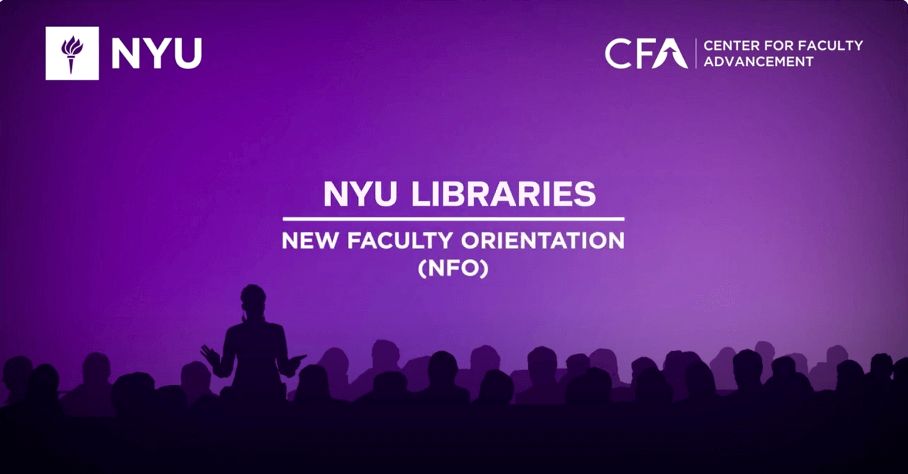 New Faculty Orientation: NYU Libraries