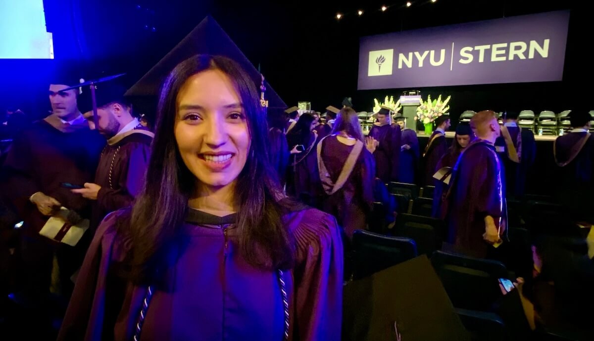 Alexandria Martinez Meier at her NYU Stern graduation, May 2024